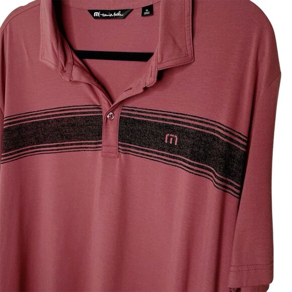 Travis Mathew Polo XL Golf Red River Shirt Athleisure Preppy Active Resortwear - Picture 5 of 8
